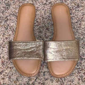 Gold sandals from old navy size 10 women